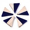 Opaque Resin & Wood Cabochons CRES-N028-001A-B01-1