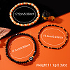 Halloween Theme 3Pcs 3 Styles Glass Beads Stretch Bracelet Set for Women Men TL8429-4