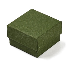 Cardboard Paper Jewelry Storage Boxes with Sponge CON-P023-01A-01