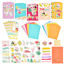 DIY Teachers' Day Theme Envelope & Card Kids Craft Kits AJEW-WH0415-62E