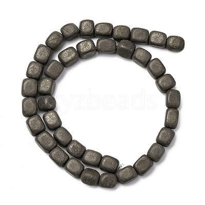 Natural Pyrite Beads Strands G-B155-D12-1