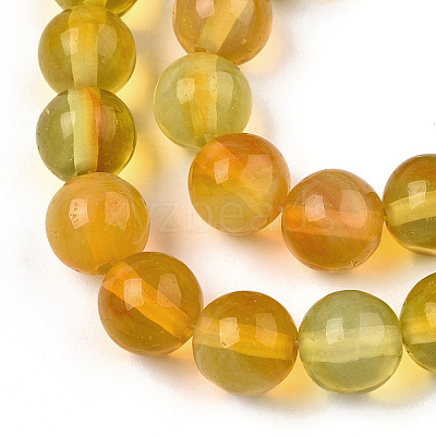 Glass Round Beads Strands GLAA-M044-01J-1