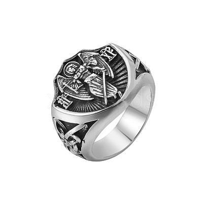 304 Stainless Steel Finger Rings FS-WG99BD1-05-1