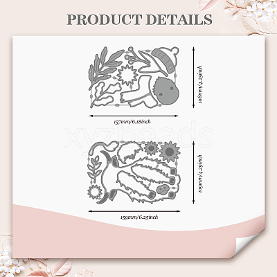 Carbon Steel Cutting Dies Stencils DIY-WH0309-2295-1