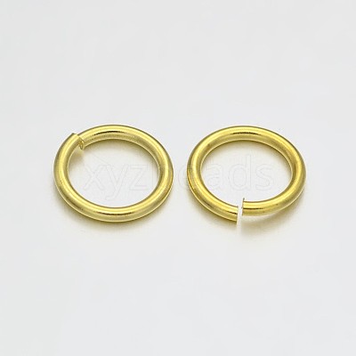 Brass Open Jump Rings KK-E647-15G-1