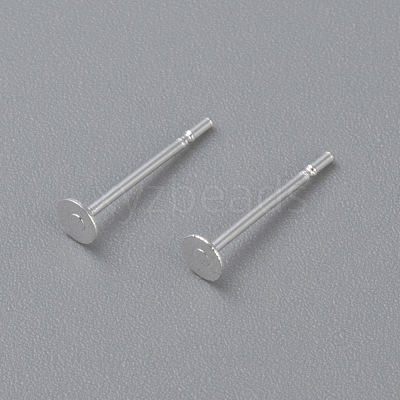 304 Stainless Steel Stud Earring Findings STAS-H436-24S-3mm-1