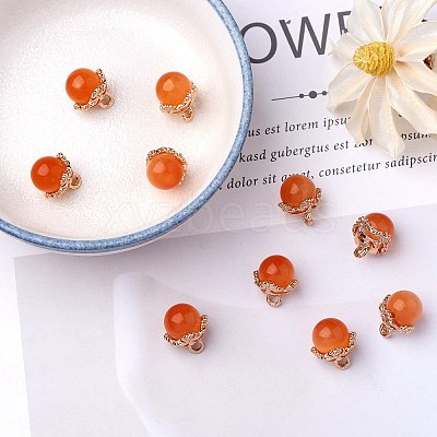 10Pcs Gemstone Charm Pendant Crystal Quartz Healing Natural Stone Pendants Buckle for Jewelry Necklace Earring Making Cra JX599C-1