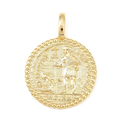 Brass Pendants KK-C162-025B-G-1