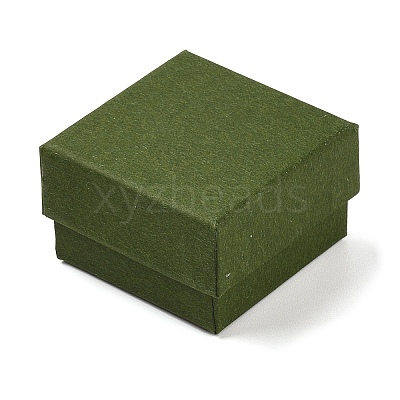 Cardboard Paper Jewelry Storage Boxes with Sponge CON-P023-01A-01-1