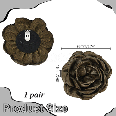 2Pcs Detachable Imitation Leather Shoe Buckle Clips AJEW-AR0005-03B-1