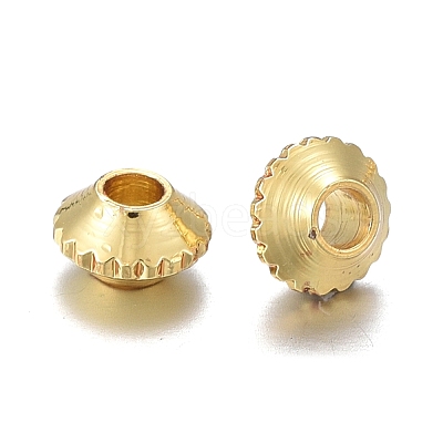 Brass Spacer Beads KK-K249-01G-1