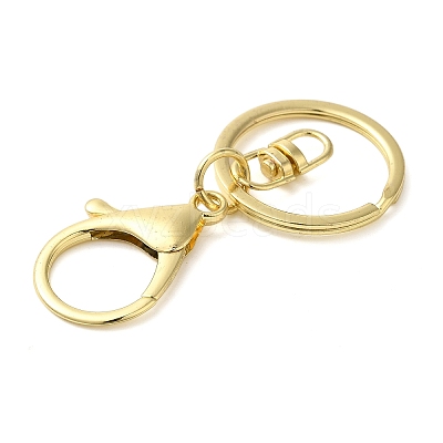 Alloy Keychain Clasp Findings KEYC-D050-03G-1
