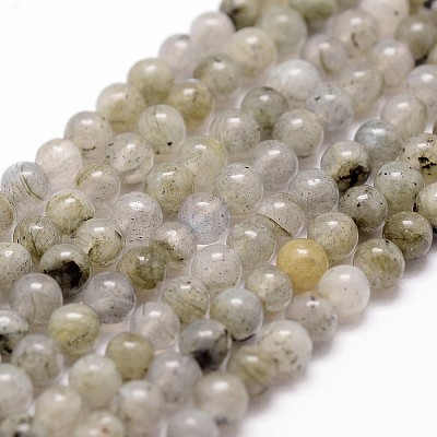 Natural Labradorite Bead Strands G-G735-29-4mm-1