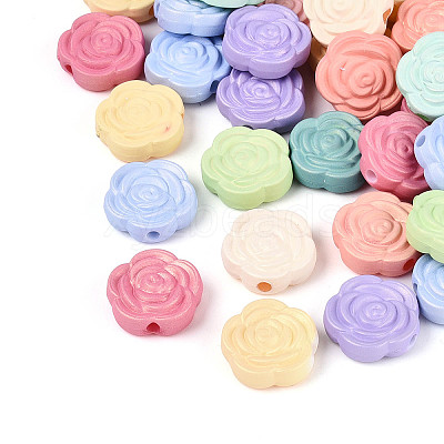 Opaque Acrylic Beads SACR-T020-02M-1