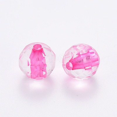 Transparent Acrylic Beads TACR-S154-10A-82-1