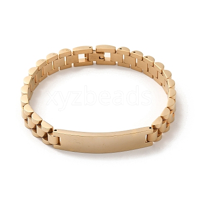 304 Stainless Steel Bracelets BJEW-I129-I-G-1