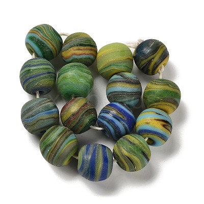 Handmade Lampwork Beads Strands LAMP-C016-03D-02-1