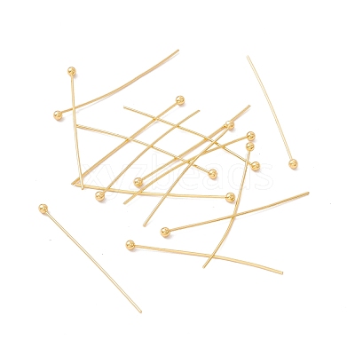 Brass Ball Head Pins KK-WH0058-02C-G01-1