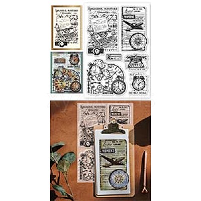 PVC Plastic Clear Stamps DIY-WH0631-0680-1