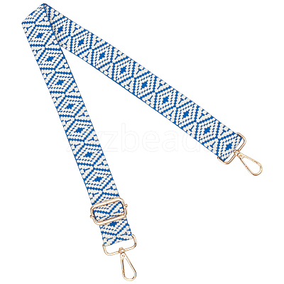 Rhombus Pattern Nylon Canvas Handbag Webbing Bag Straps FIND-CN0002-38B-1