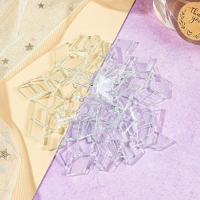 Transparent Glass Cabochons GLAA-FG0001-02-1