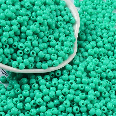 Opaque Acrylic Beads SACR-A007-01A-10-1