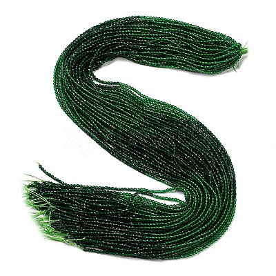 Transparent Gradient Color Glass Beads Strands GLAA-H021-01A-33-1