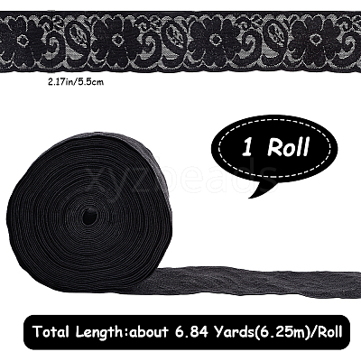 6.25M Nylon Elastic Lace Trim OCOR-GF0003-77B-1