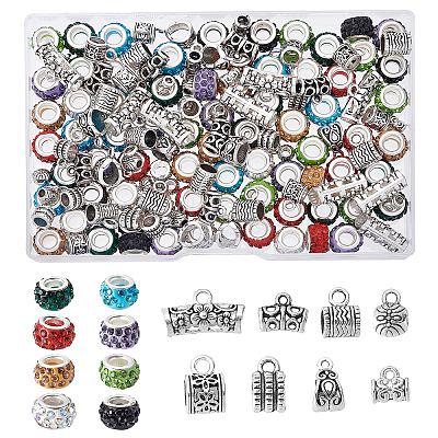 Beads and Links Kit for DIY Jewelry Making Finding Kit DIY-PH0005-51-1
