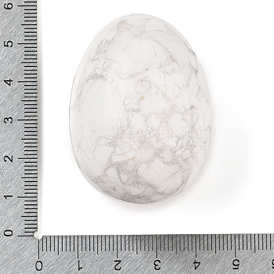 Natural Howlite Palm Stones G-I367-04B-1