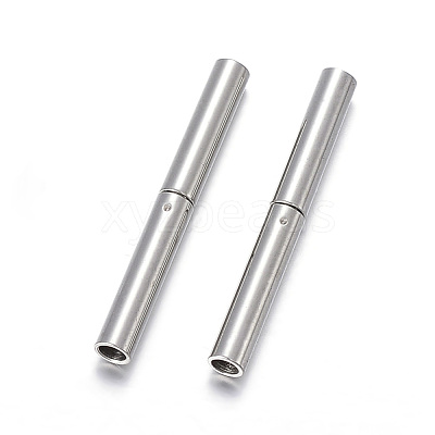 Non-Tarnish 304 Stainless Steel Bayonet Clasps X-STAS-F108-12P-1.7mm-1