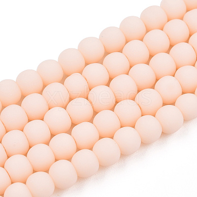 Opaque Glass Beads Strands GLAA-T032-P4mm-MD09-1