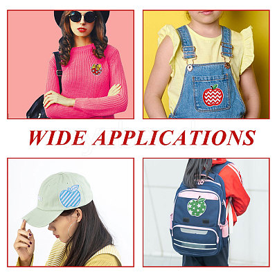 1Bag Polyester Clothing Patches PATC-FG0003-30-1