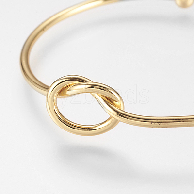 Brass Cuff Bangles X-BJEW-K153-02B-1