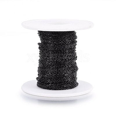 Handmade 304 Stainless Steel Cable Chains STAS-P213-05B-02-1