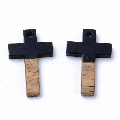 Resin & Walnut Wood Pendants RESI-N025-012A-B01-1