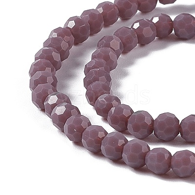 Faceted(32 Facets) Glass Beads Strands EGLA-J042-36A-08-1