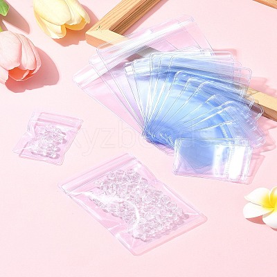 60Pcs 6 Styles Rectangle PVC Resealable Packaging Bags OPP-FS0001-17-1