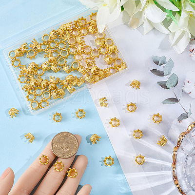 100Pcs Alloy European Beads FIND-PA0001-31-1