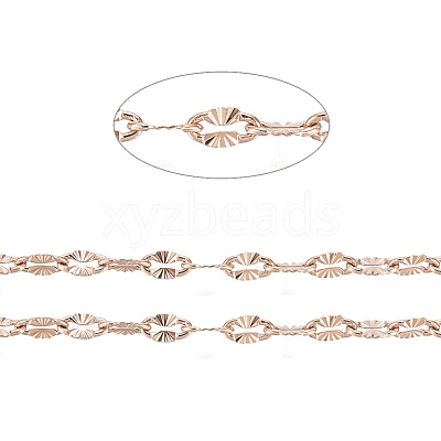 Ion Plating(IP) 304 Stainless Steel Textured Dapped Chains CHS-D004-02RG-1