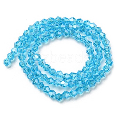 Transparent Electroplate Glass Beads Strands LS-EGLA-A039-T3mm-A19-1