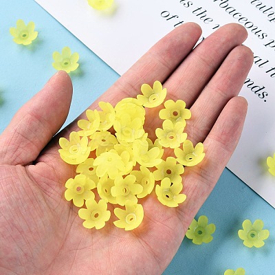 Frosted Acrylic Bead Caps MACR-S371-07A-717-1