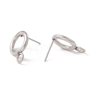 Non-Tarnish 304 Stainless Steel Stud Earring Findings LS-STAS-P308-02A-P-1