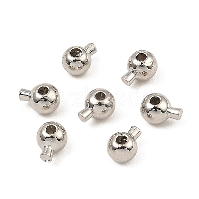 Brass Crimp Beads KK-Z030-16C-P-1