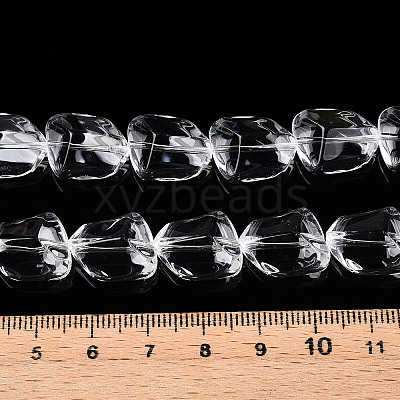 Transparency Glass Beads Strands GLAA-T023-15-1