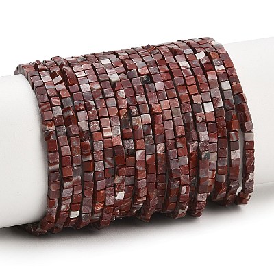 Natural Red Rainbow Jasper Beads Strands LS-GG-CBA2498-A06-01-1