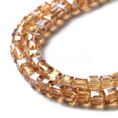 Electroplate Glass Bead Strands EGLA-J028-4x4mm-AB18-1
