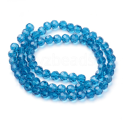 Glass Beads Strands EGLA-J042-8mm-14-1