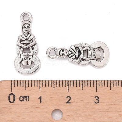 Tibetan Style Alloy Pendants X-TIBEP-GC147-AS-NR-1