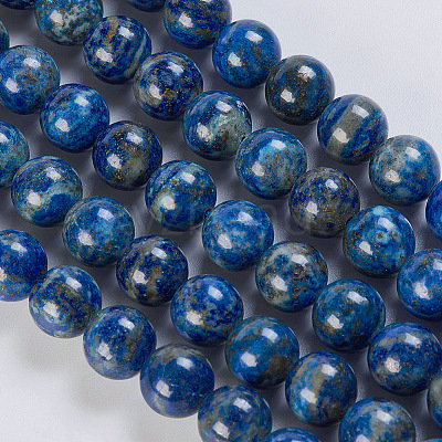 Natural Lapis Lazuli Beads Strands G-K254-01-12mm-1